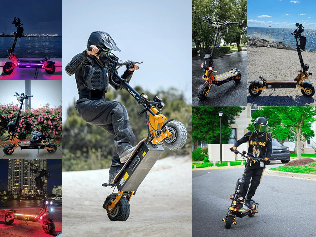 For YUME 60v X11+ Dual Motor Electric Scooter 11 Inch Big Wheel Foldable Kick Scooter New Road Electric Vehicle