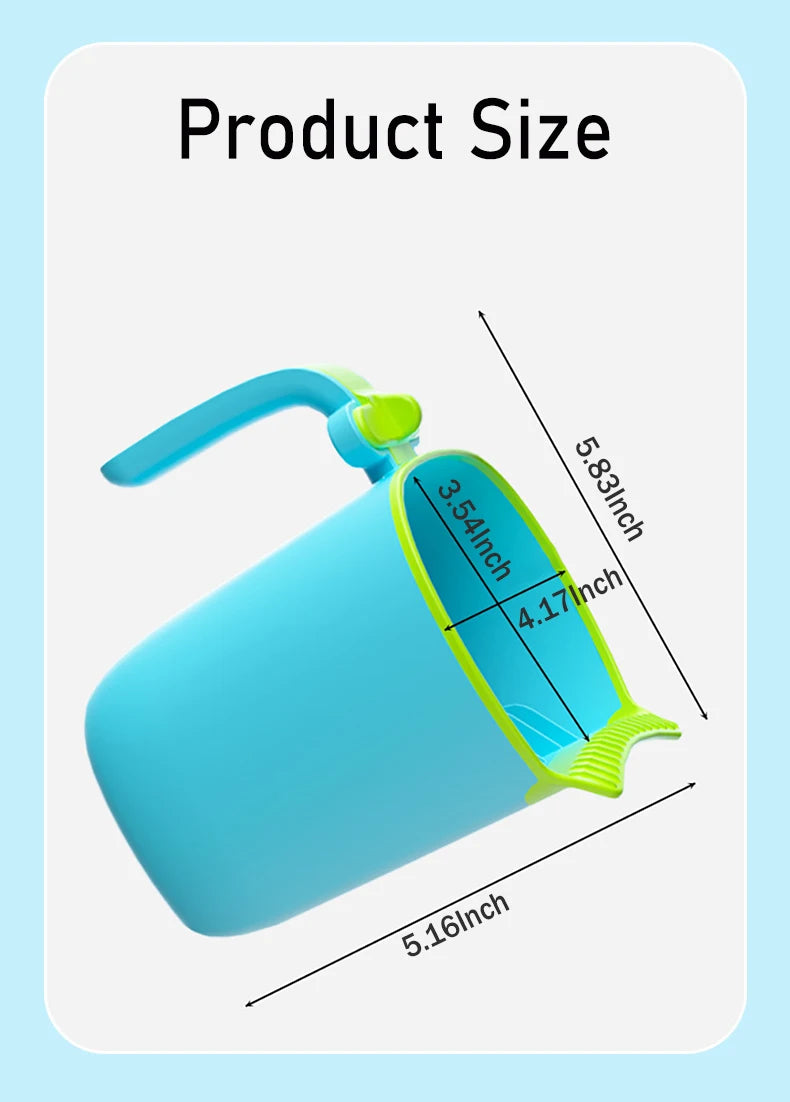 Baby Bath Rinse Cup Newborn Baby Shower  Spoons Child Washing Hair Cup for Bathing Kids Bath Tool