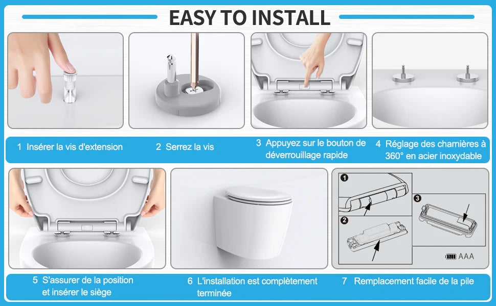 TODOT flidding family toilet glasses with child seat magnetic drop brake and adjustable Hip-bbts01bj