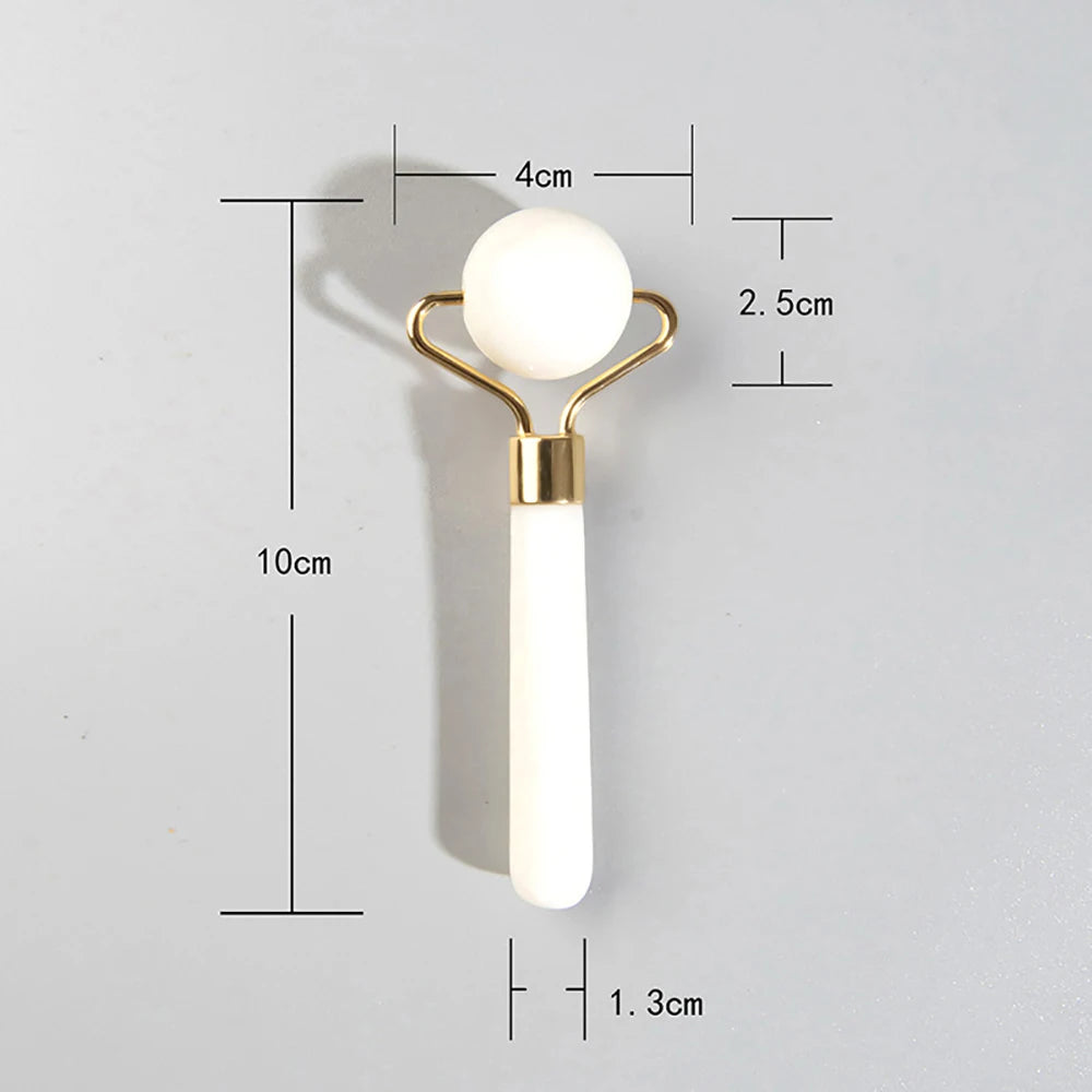 1PC Natural Jade Face Roller Massager Face Neck Body Eye Massage Anti Aging Wrinkles Beauty Slimming Therapy SPA Skincare Tool