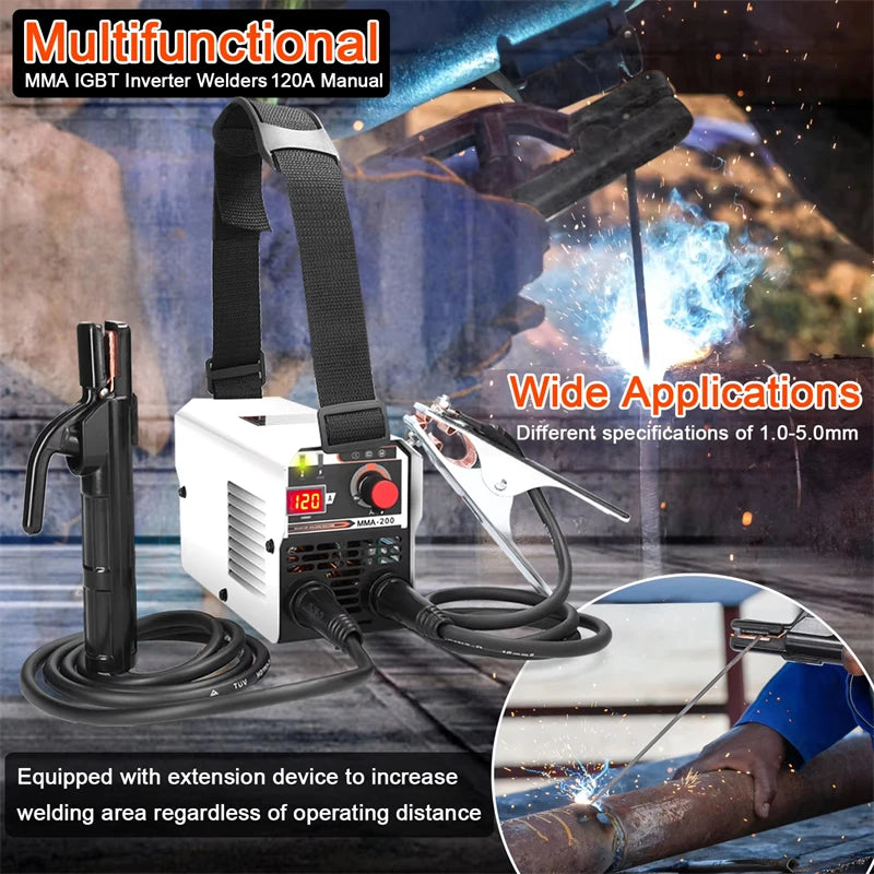 2 In 1 MIG MMA Welding Machine IGBT DC invert Welder Automatic Wire Feeding Contact Welding Non-Gas-shielding Arc Welder
