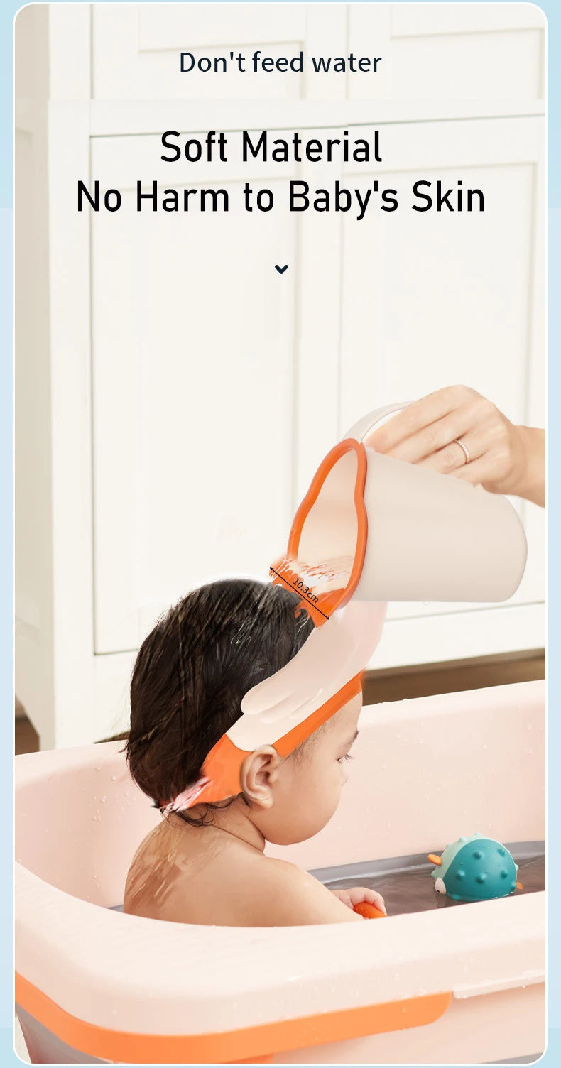 Baby Bath Rinse Cup Newborn Baby Shower  Spoons Child Washing Hair Cup for Bathing Kids Bath Tool