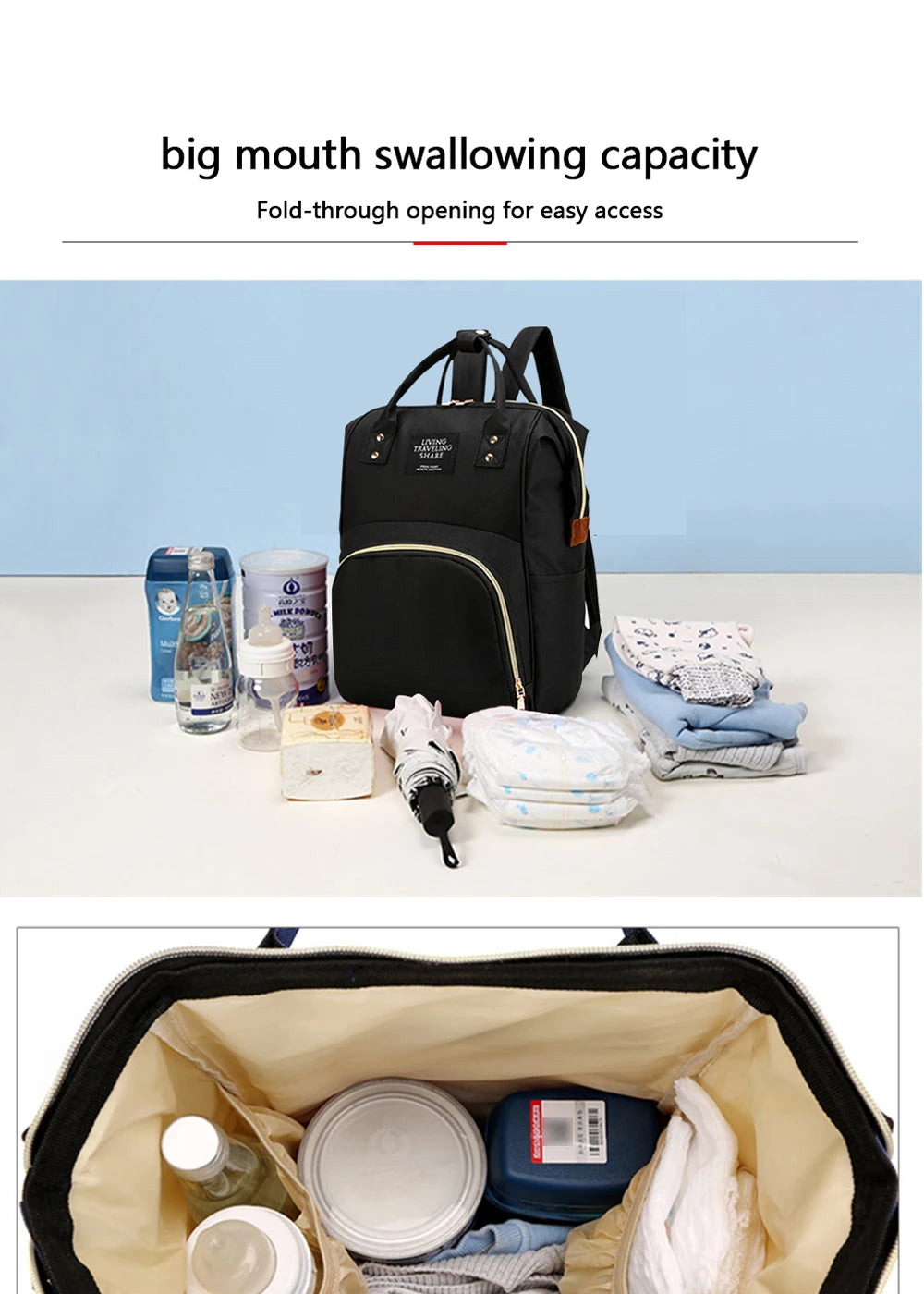 Backpack Bag Mummy Large Capacity Bag Mom Baby Multi-function Waterproof Outdoor Travel Diaper Bags For Baby Care