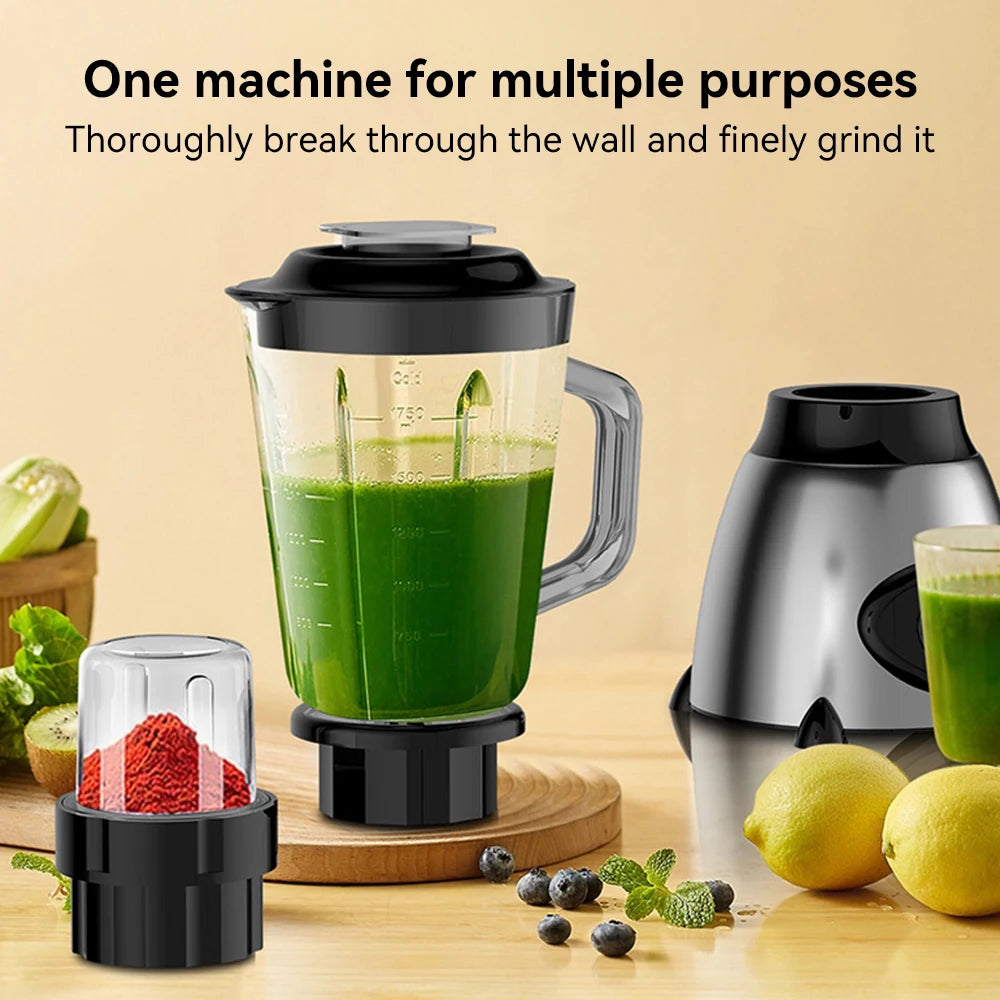 1.5L 850W Blender with Dual Blades Multifunctional Wall Breaker Ice Crusher Juicer Smoothie Maker for Home Kitchen Drinks Meats