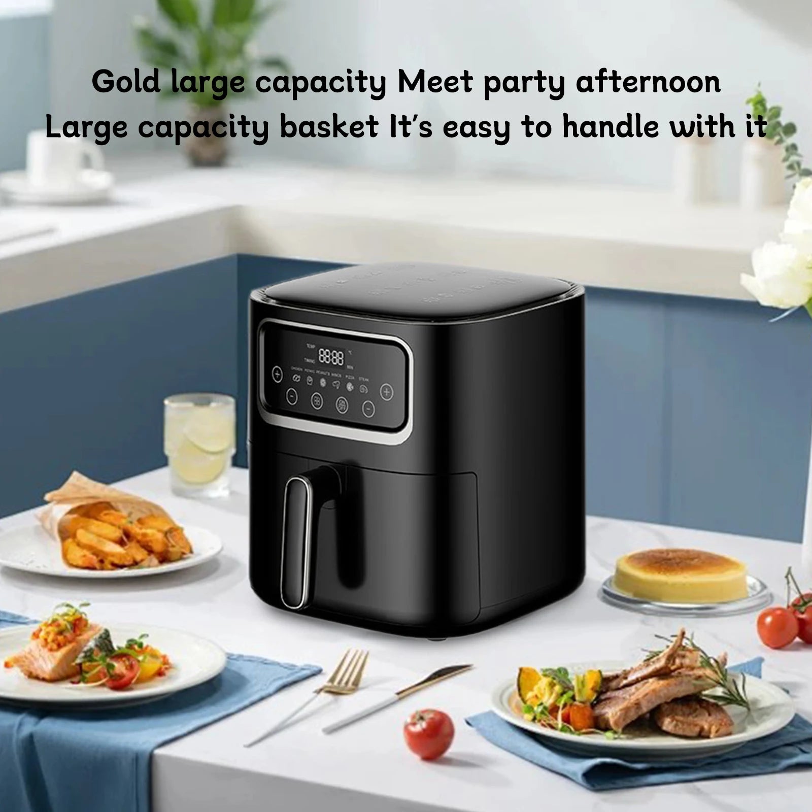 10L Large Capacity Electric Air Fryers Oil-free Automatic House