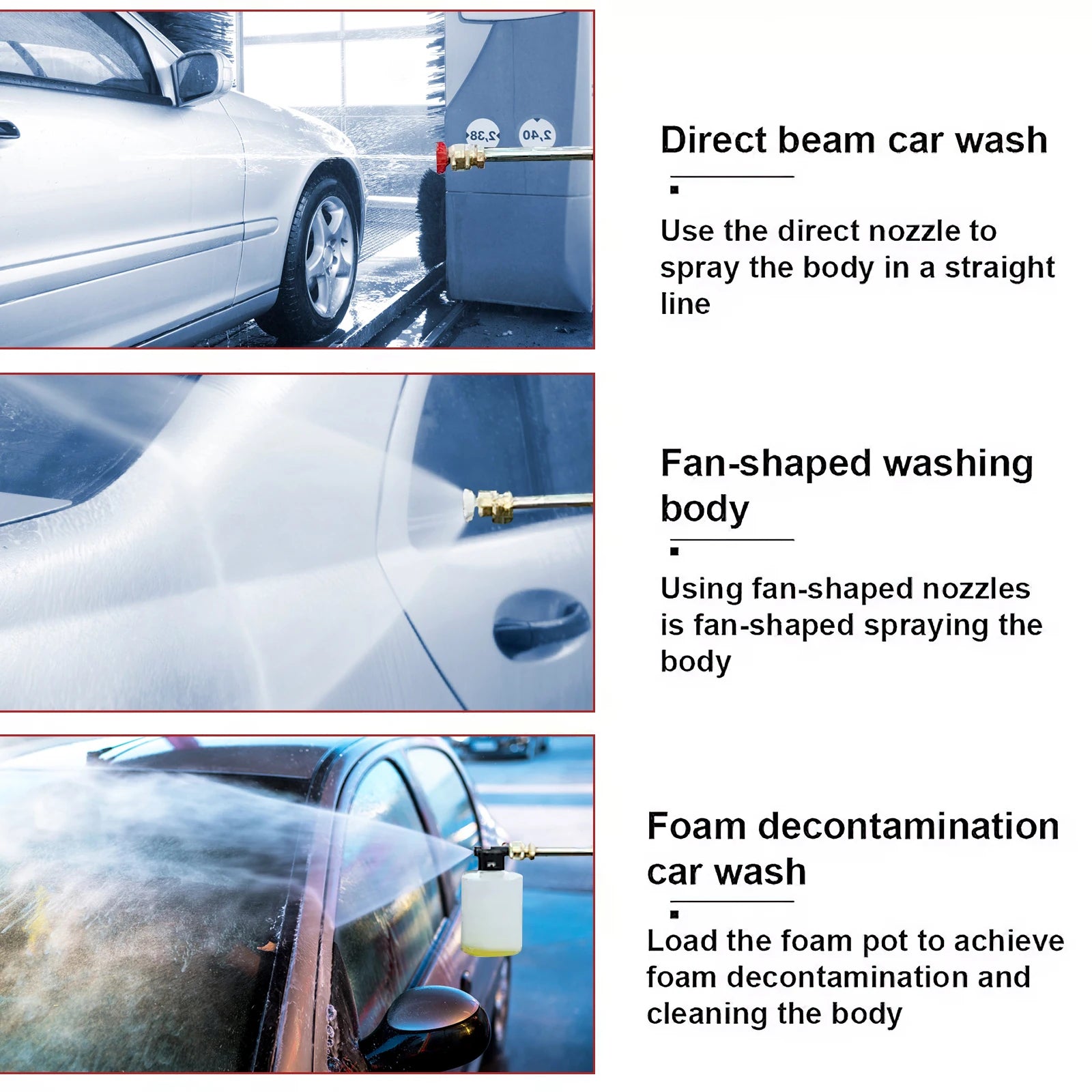 1500W Cordless High Pressure Washer Spray Water Gun Car Wash Pressure Water Cleaning Machine for Makita 18V Battery