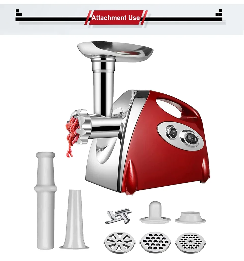 Electric meat grinder with biscuit prefix, can be processed by pressing the button, easy to operate and clean