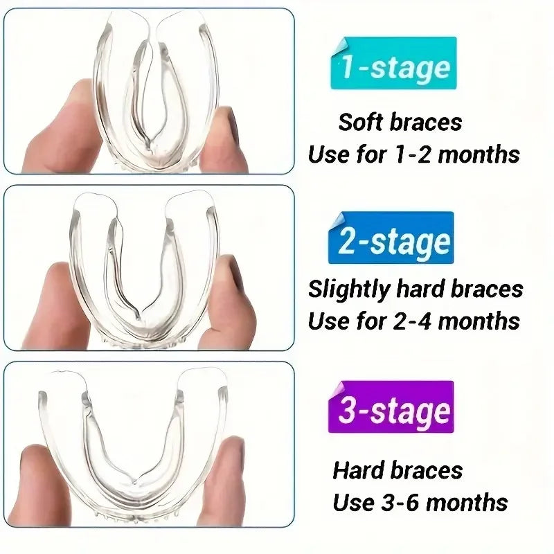 1/3pcs Invisible Teeth Care Braces Orthodontic invisible braces Effective Anti Grinding Teeth Perfect for Thanksgiving