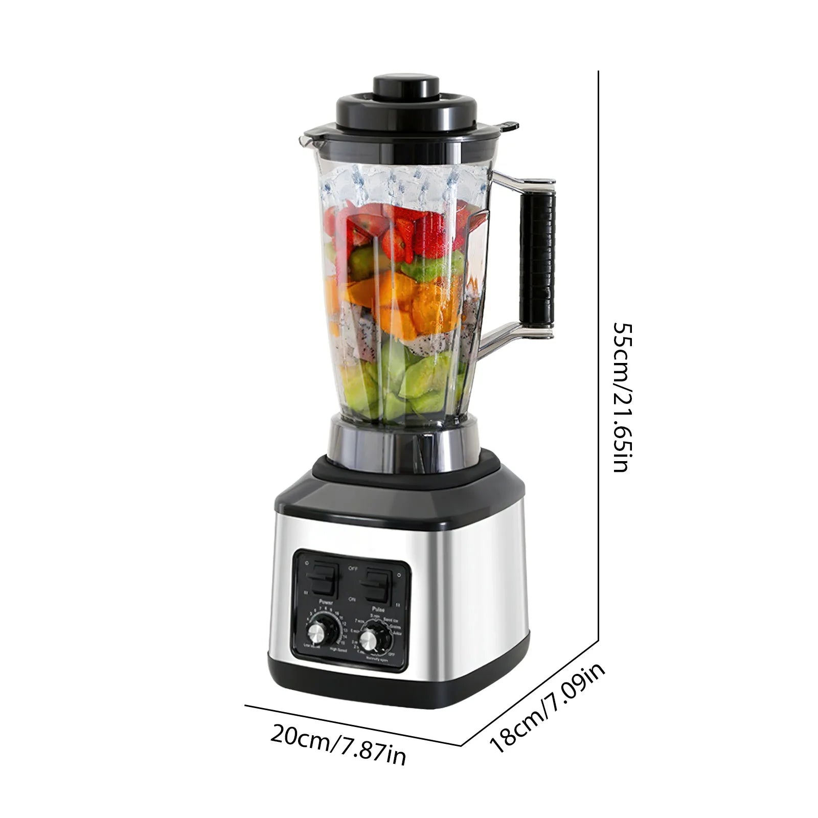 3 in1 9500W Heavy Duty Grade Blender Mixer Juicer High Power Food Processor Ice Smoothie Bar Fruit Blender