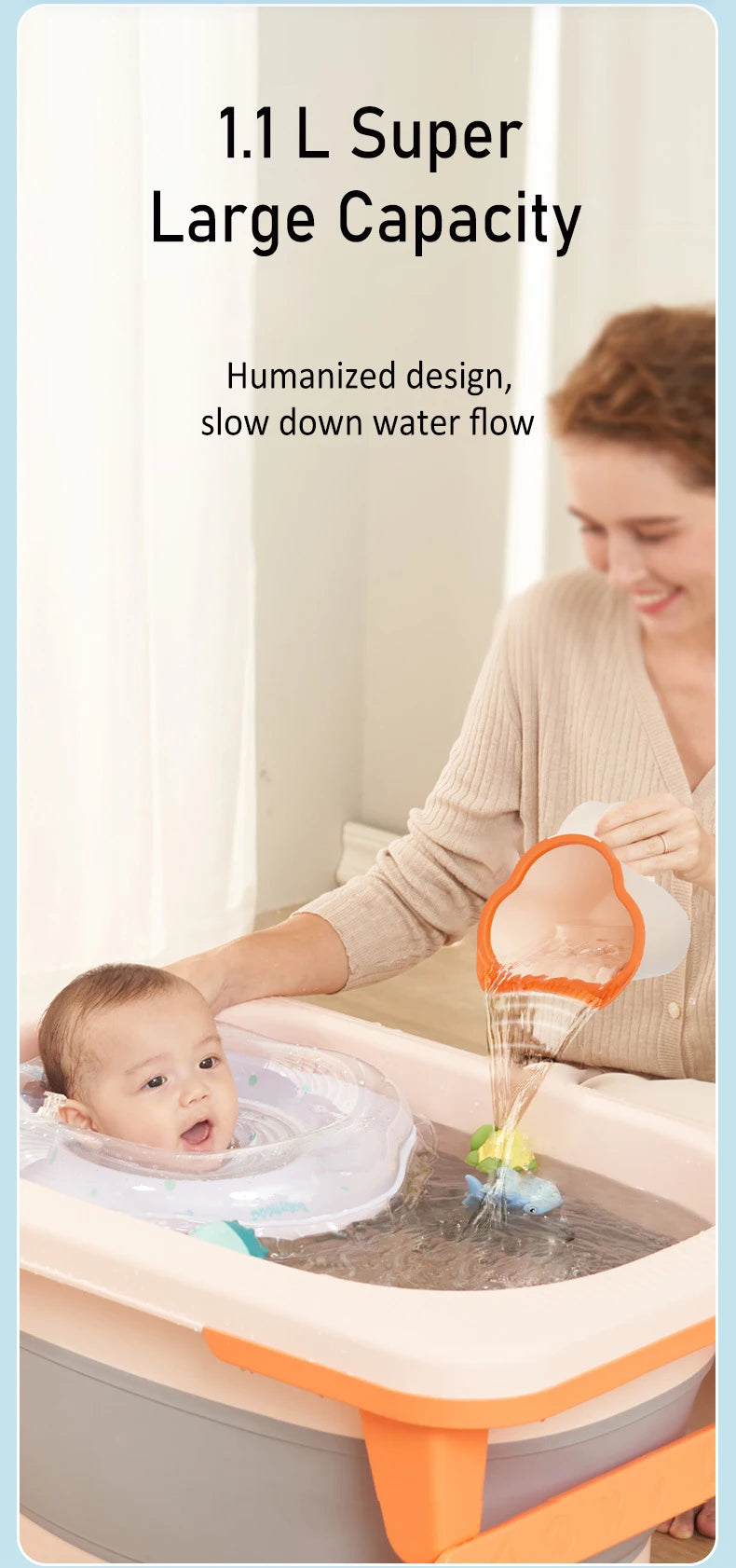 Baby Bath Rinse Cup Newborn Baby Shower  Spoons Child Washing Hair Cup for Bathing Kids Bath Tool