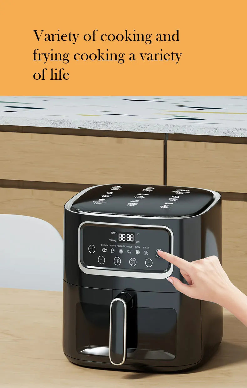 10L Large Capacity Electric Air Fryers Oil-free Automatic House
