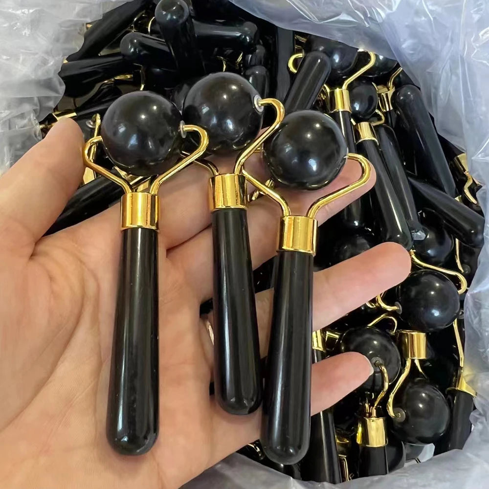 1PC Natural Jade Face Roller Massager Face Neck Body Eye Massage Anti Aging Wrinkles Beauty Slimming Therapy SPA Skincare Tool