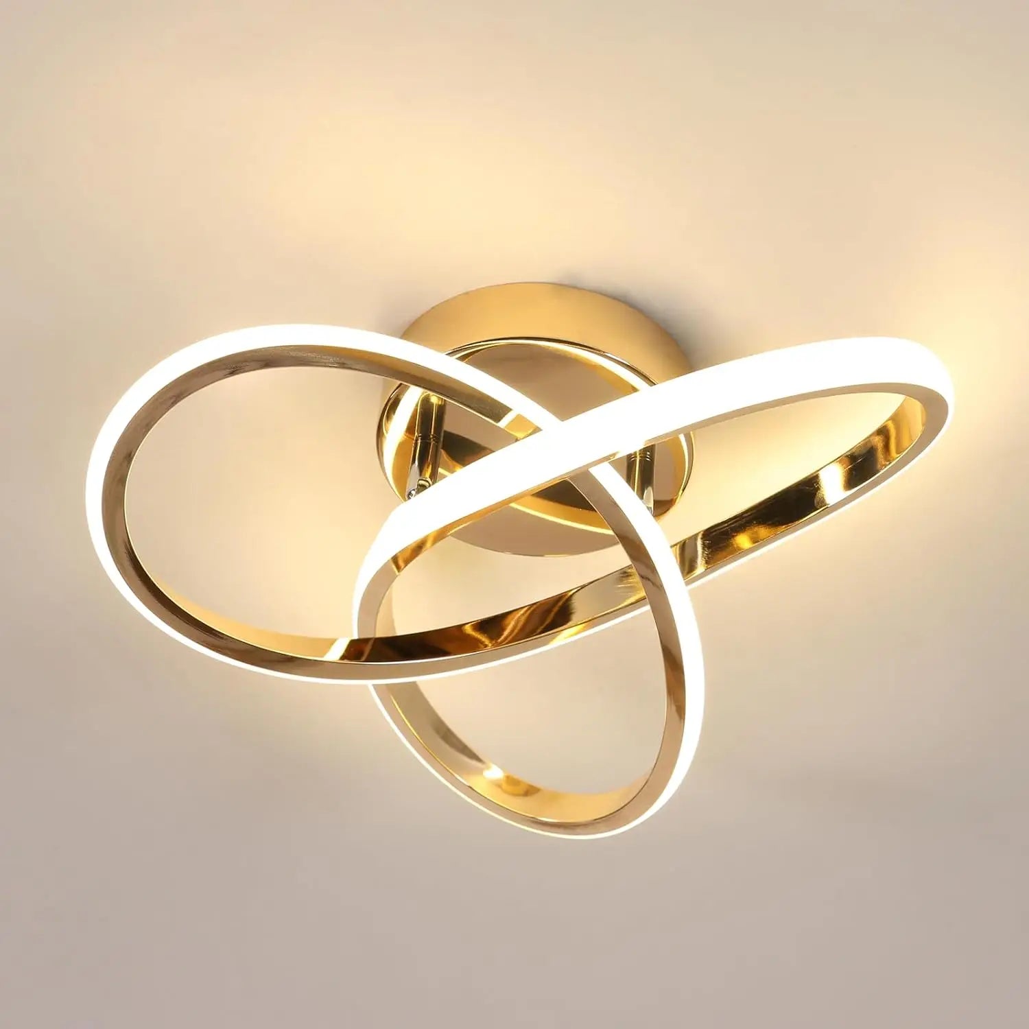 LED Ceiling Light,Modern LED Ceiling Light,Curved Design Ceiling Lamp for Bedroom,Living Room,Kitchen,Hallway