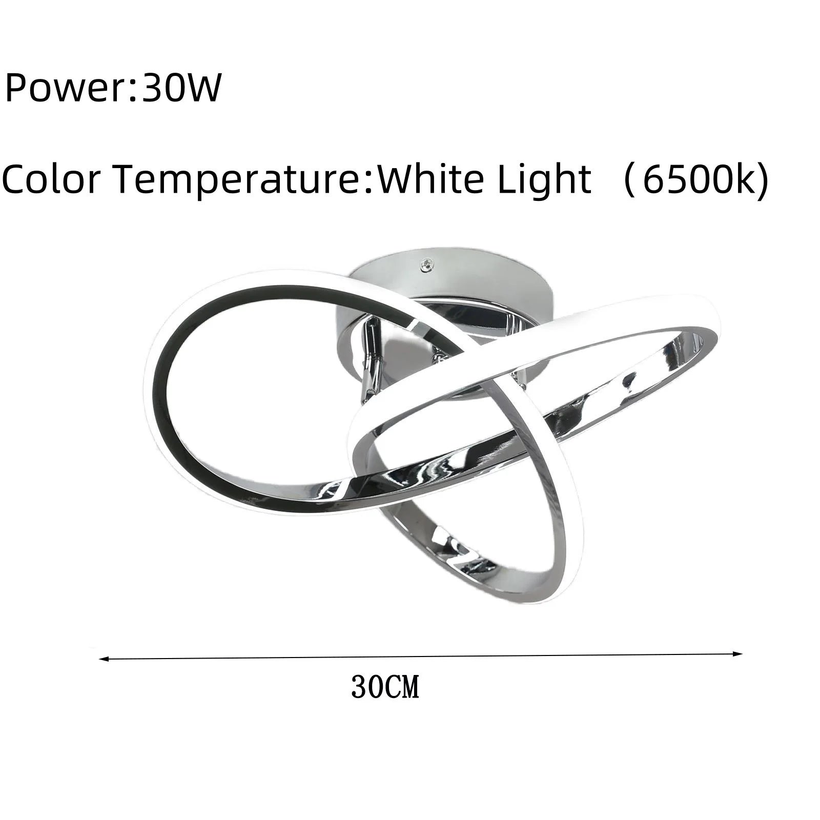 LED Ceiling Light,Modern LED Ceiling Light,Curved Design Ceiling Lamp for Bedroom,Living Room,Kitchen,Hallway