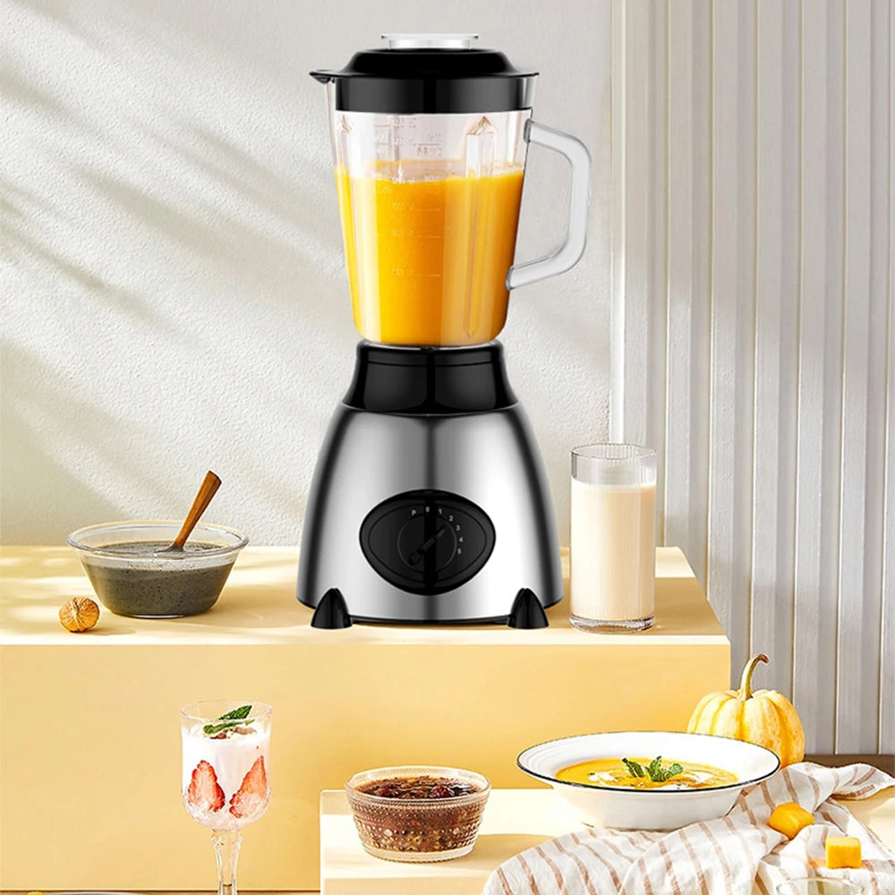 1.5L 850W Blender with Dual Blades Multifunctional Wall Breaker Ice Crusher Juicer Smoothie Maker for Home Kitchen Drinks Meats