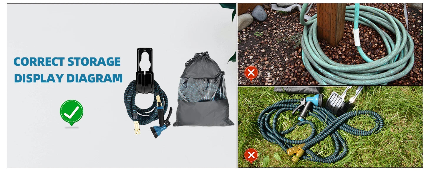 X-COTEC Extensible Garden Hose, Flexible Water Hose, 30m/100FT, Irrigation Tools, 10 Functional, for Garden