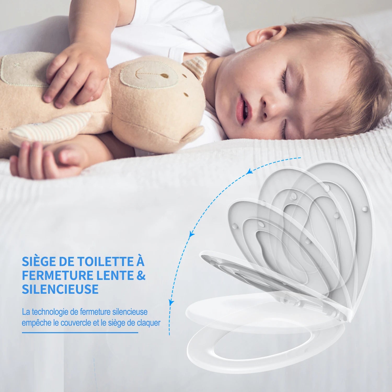 TODOT flidding family toilet glasses with child seat magnetic drop brake and adjustable Hip-bbts01bj