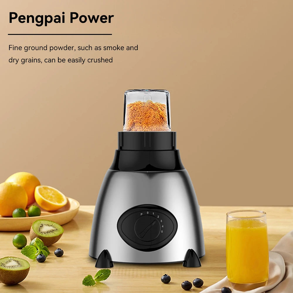 1.5L 850W Blender with Dual Blades Multifunctional Wall Breaker Ice Crusher Juicer Smoothie Maker for Home Kitchen Drinks Meats