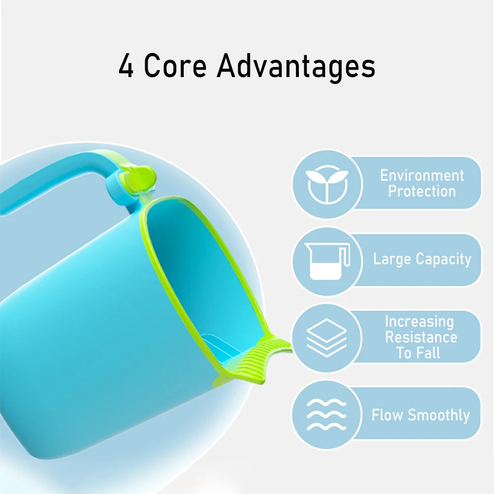 Baby Bath Rinse Cup Newborn Baby Shower  Spoons Child Washing Hair Cup for Bathing Kids Bath Tool