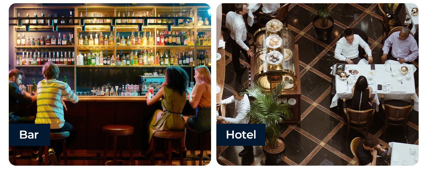 Commercial Ice Maker Machine 400Lbs/24H SECOP Compressor Ice Machine 250Lbs Ice Storage Stainless Steel Ice Maker for Bar Cafe