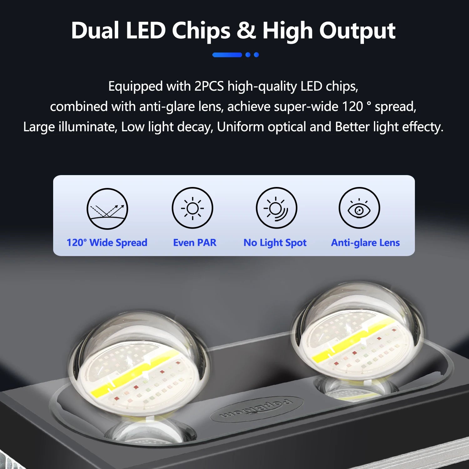 PopBloom RL180 WiFi Led Aquarium Reef Light 180W, Professional Full Spectrum Aquarium Lamp for Reef Coral SPS/LPS Aquarium Tank