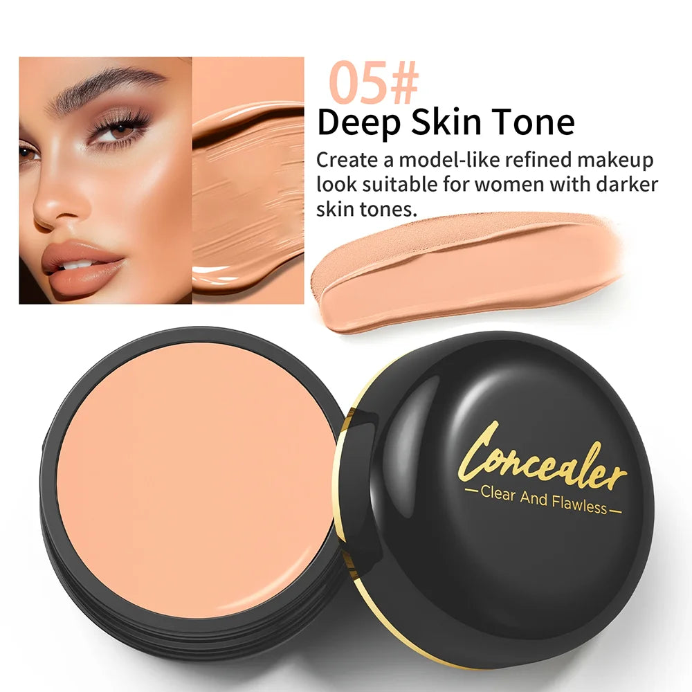 Correcteur imperméable à couverture complète - Cache les tatouages, les cicatrices et les imperfections, fond de teint mat naturel pour tous les tons de peau, longue durée