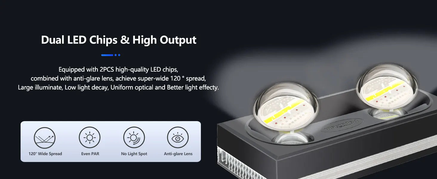 PopBloom RL180 WiFi Led Aquarium Reef Light 180W, Professional Full Spectrum Aquarium Lamp for Reef Coral SPS/LPS Aquarium Tank