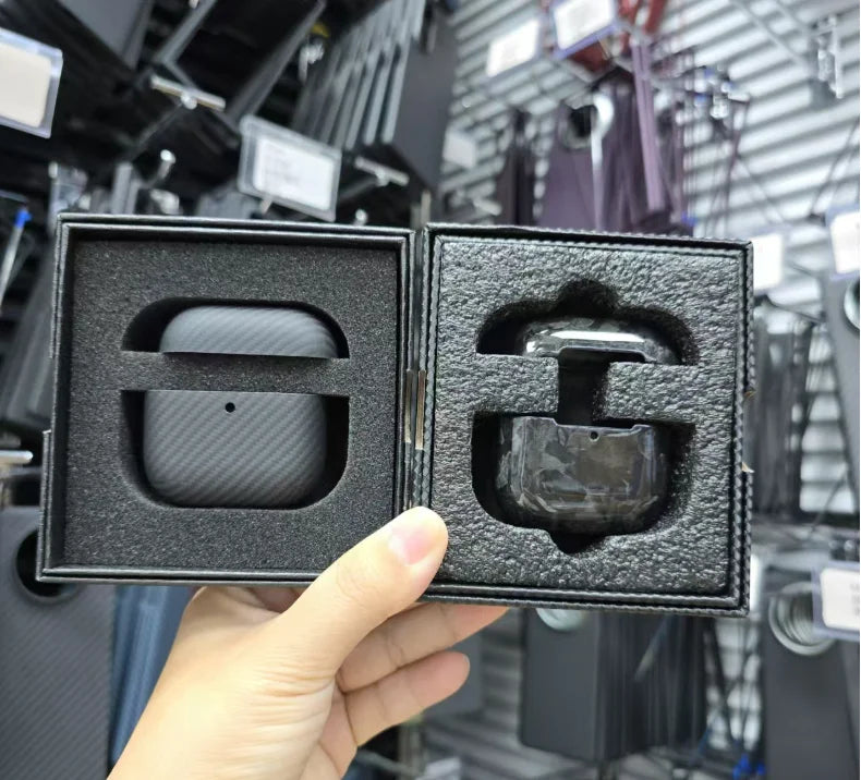 2025 Carbon Fiber 600 Made Protective Cover for Airpods 2 3 4 Wireless Earphone Case for Airpods Pro 2
