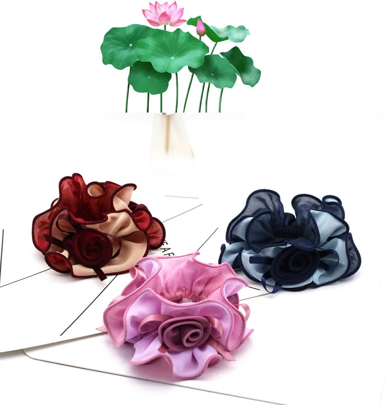 Élastique pour cheveux Fleur