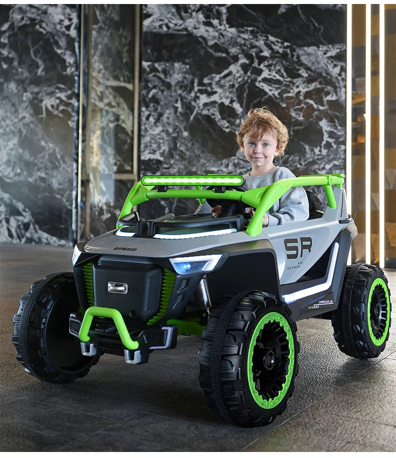 RHS-CAR137 Hot Sale Big Size Children's Toy Car Can Be Controlled by Mobile Phone with Remote Control/kids Electric Car for Sale