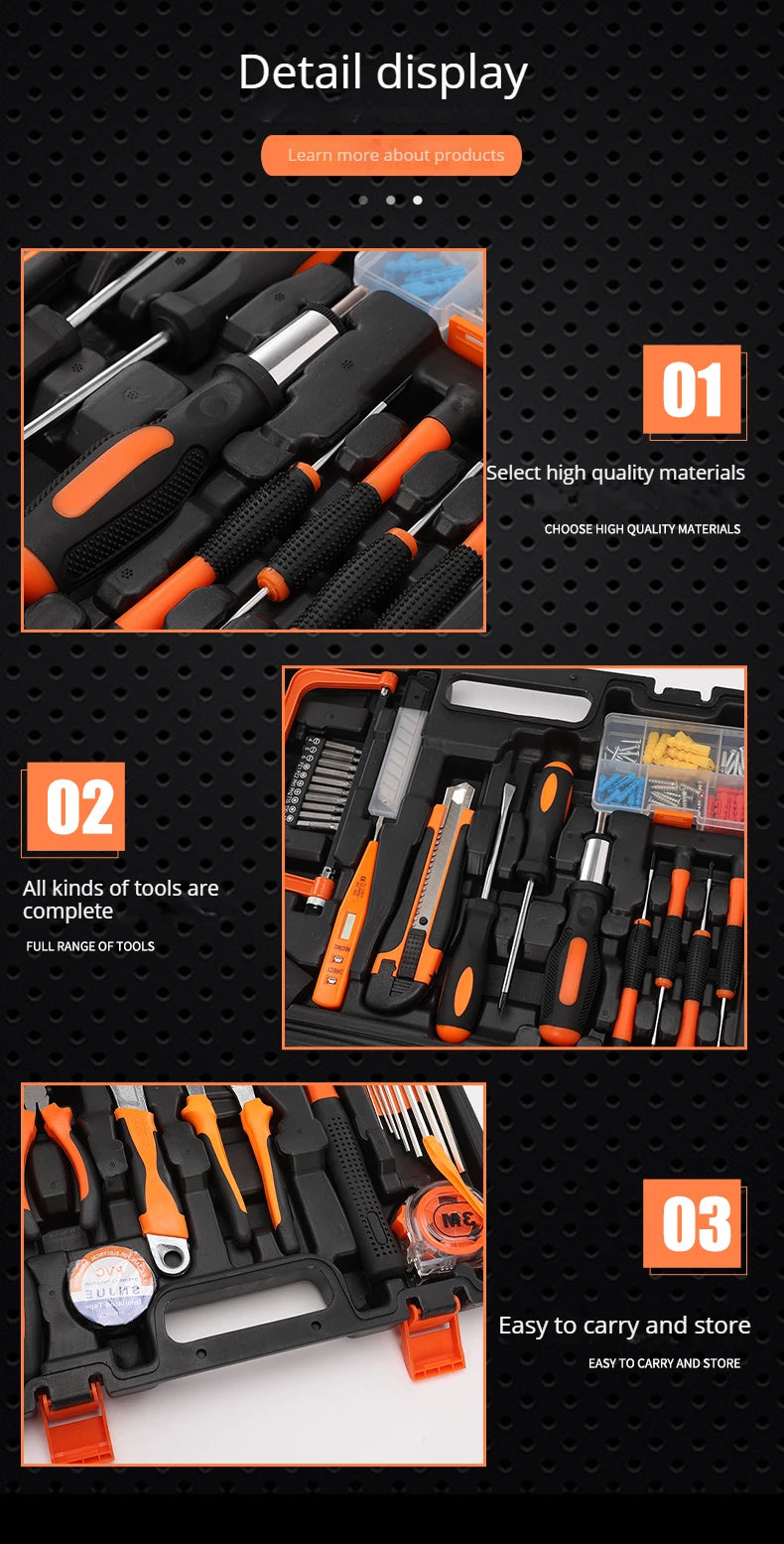 High-quality Wholesale of Household Sets, Toolbox, Gift Tools, Hardware Sets Hand Tools Set Box Toolbox Toolkit