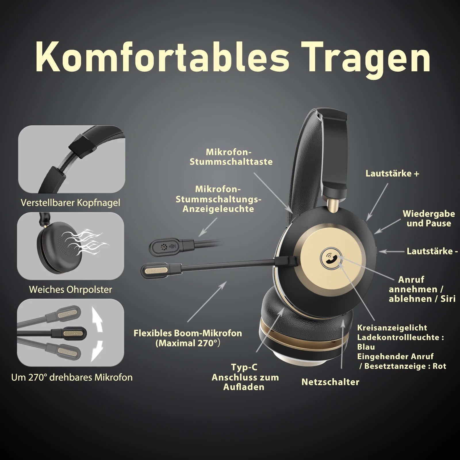 Hot Sales Wholesale Bluetooth Headset with Microphone Custom Logo Wired Headphone Phone Telecommunications Product