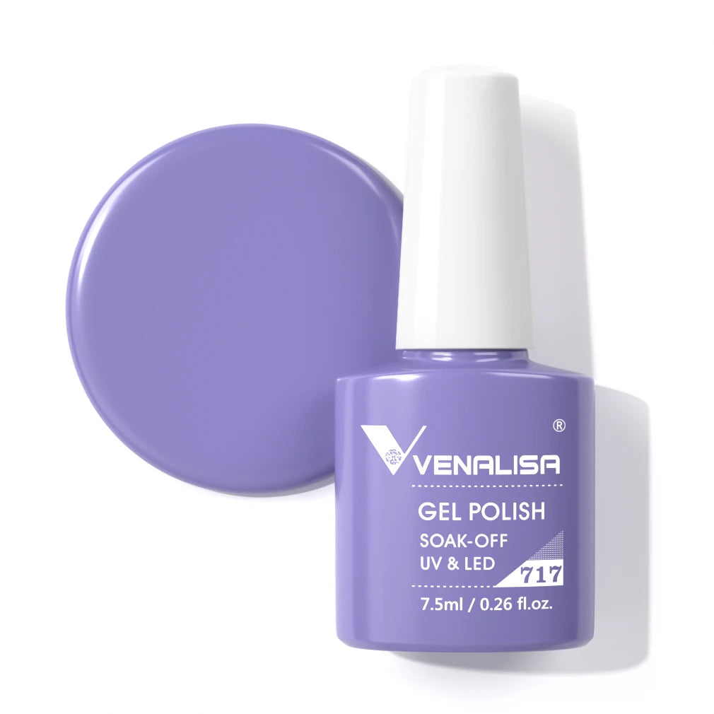 VENALISA Nail Gel Polish Full Coverage Holographic Camouflage Nail Varnish Manicure Lacquer Polish Soak Off UV LED Lacquer 7.5ML