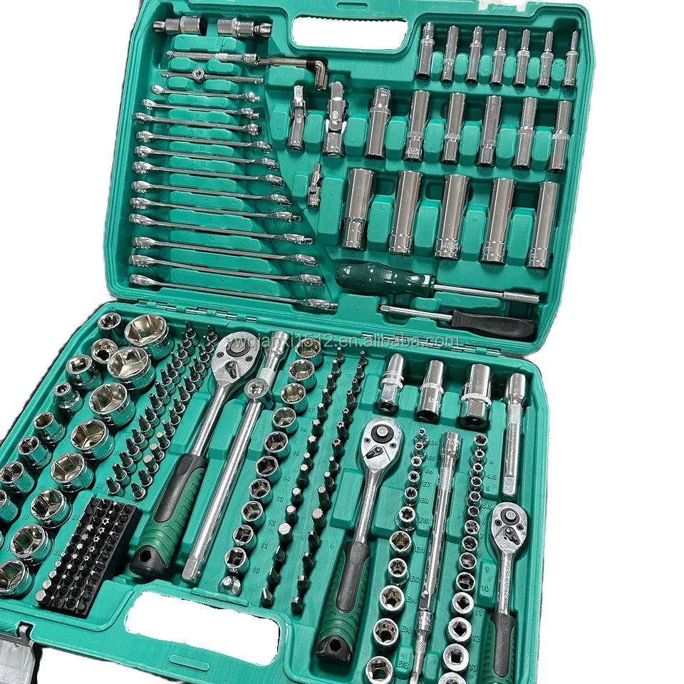 216pcs Auto Car Repair Set Vehicle Hardware Tools with Wrench Socket Industrial Grade  OEM Customized Packaged in Box