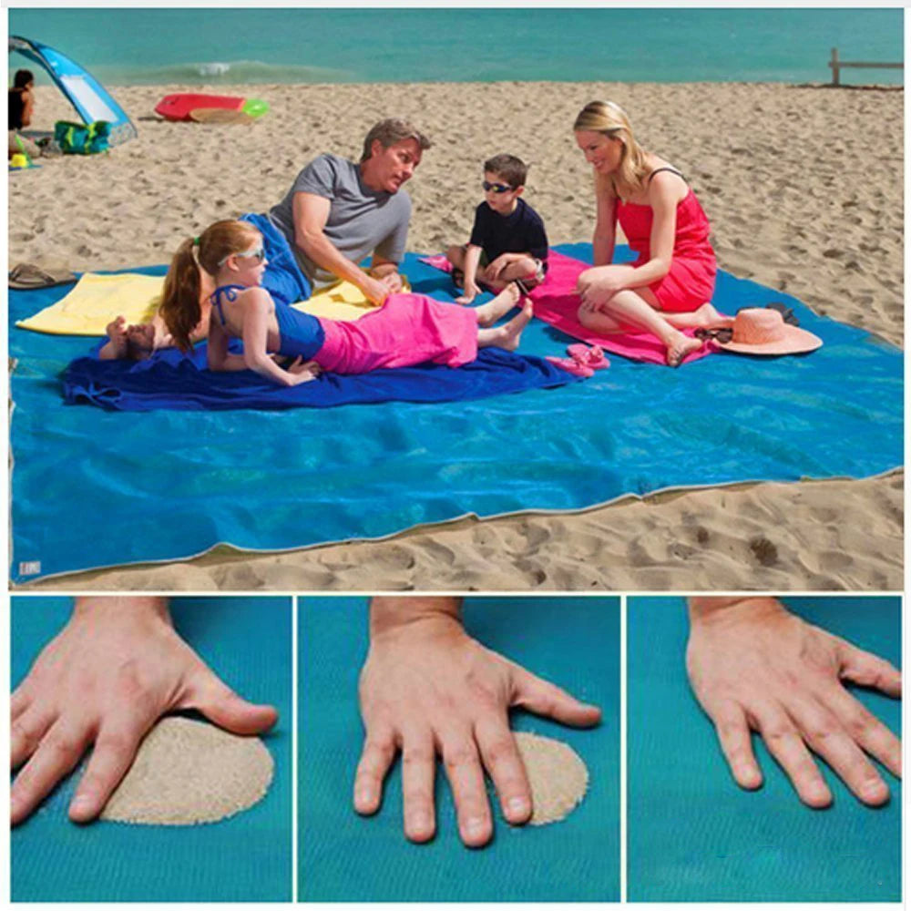 1.5M/2.0M Beach Mat Magic Sand Beach Towels Blanket Portable Anti Sand Towel Beach Towel Travel Summer Mat  Large Beachtowel
