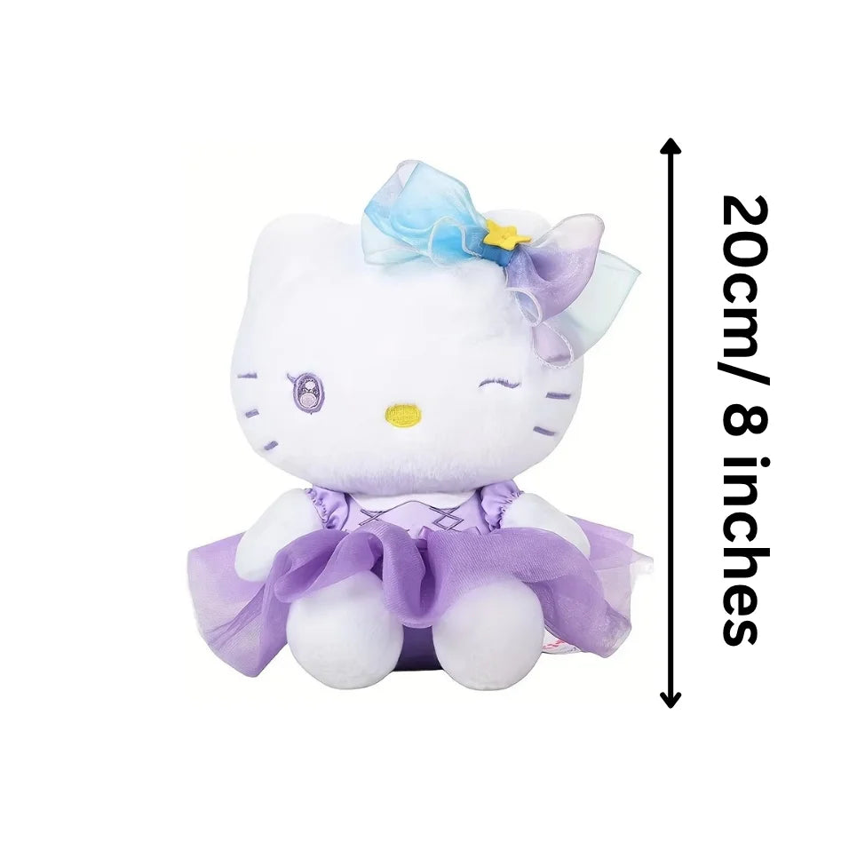US 3-5 Days Fast Delivery 8 Inch Sanrios Hellokitty Plush Toy, Princess Hellokitty Stuffed Animal,, Cuddle Huggable Plush