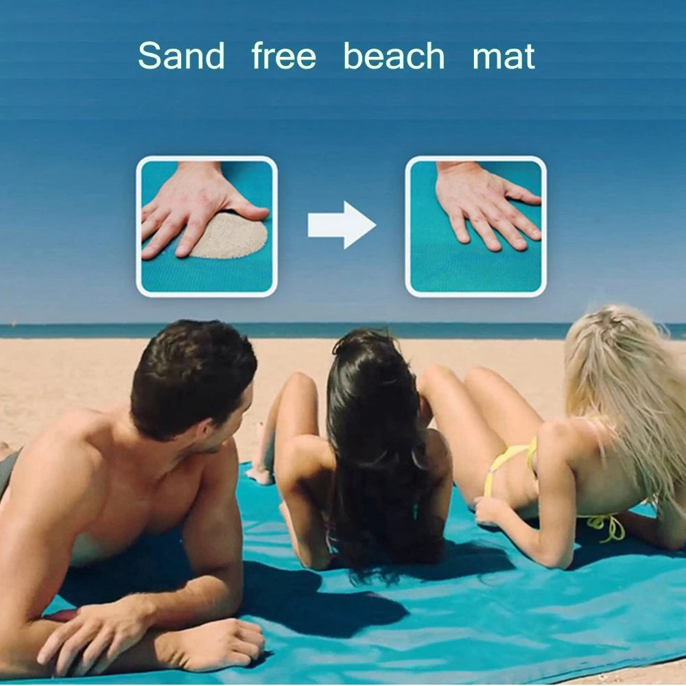 1.5M/2.0M Beach Mat Magic Sand Beach Towels Blanket Portable Anti Sand Towel Beach Towel Travel Summer Mat  Large Beachtowel