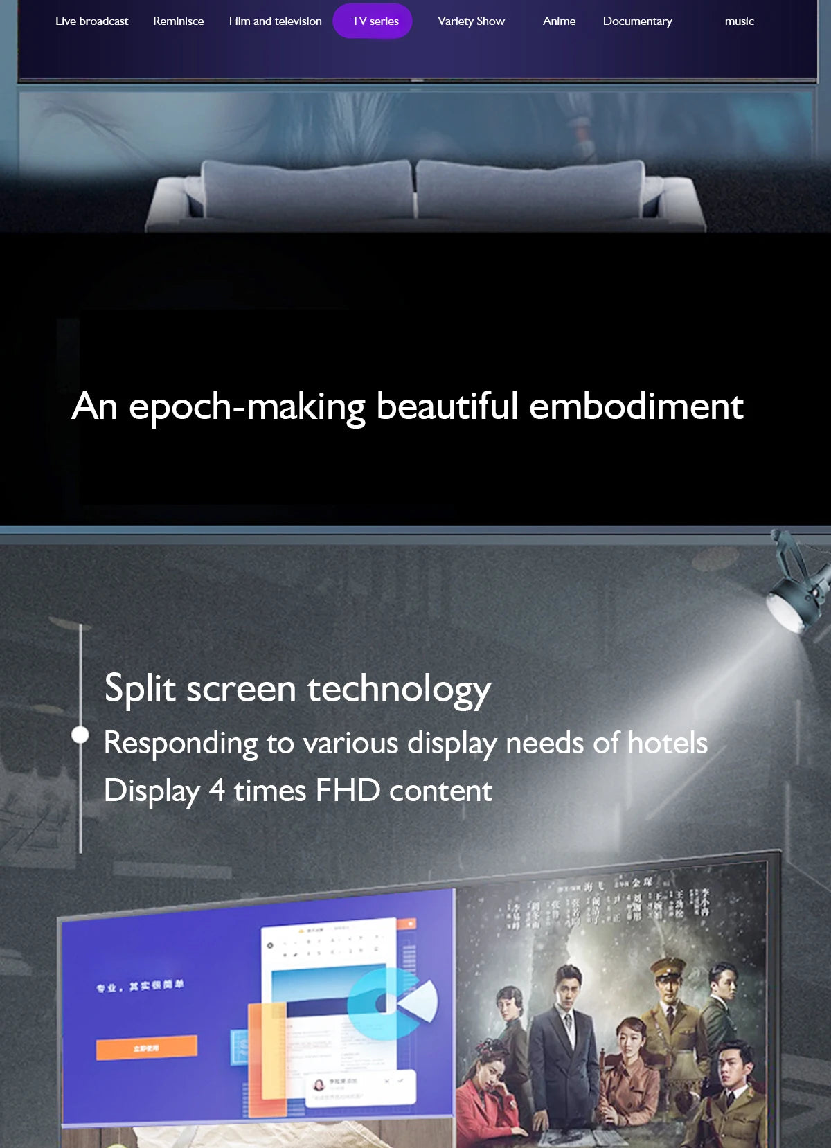 OEM Customizable 85-Inch Android Smart LED TV 4K HDTV with 32''-75'' Normal TV Motherboard 40 43 50 55 60 65 4K Television