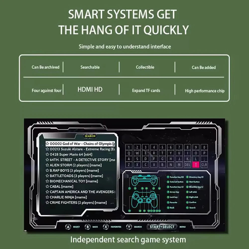 Wholesales G11 Pro Video Games Console 4K TV HD Family Retro Gamebox with 2.4g Wireless Controller Home Game Box