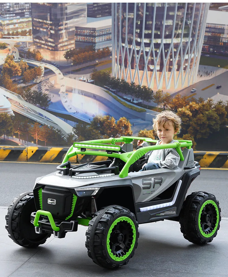 RHS-CAR137 Hot Sale Big Size Children's Toy Car Can Be Controlled by Mobile Phone with Remote Control/kids Electric Car for Sale