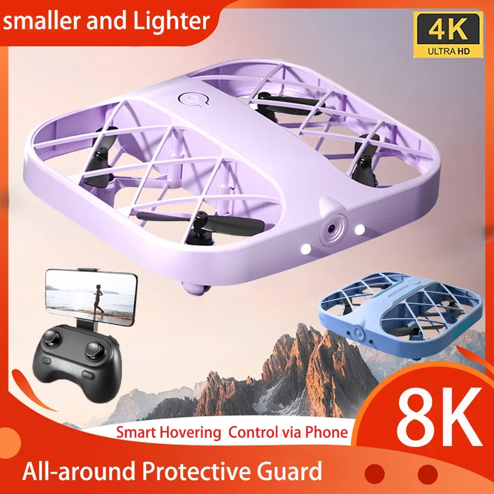 JHD H107 8K 4K Mini Drone FPV Wifi with Camera Helicopter  Quadcopter Remote Control Aircraft Easy Control Drones Children's Toy