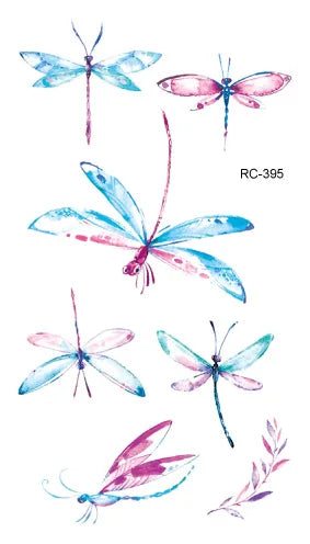 Waterproof 100 Different Cat Dog Deer Tattoo Designs for Women Men Body Art Colorful Black Fake Arm Hands Animal Tattoo Stickers