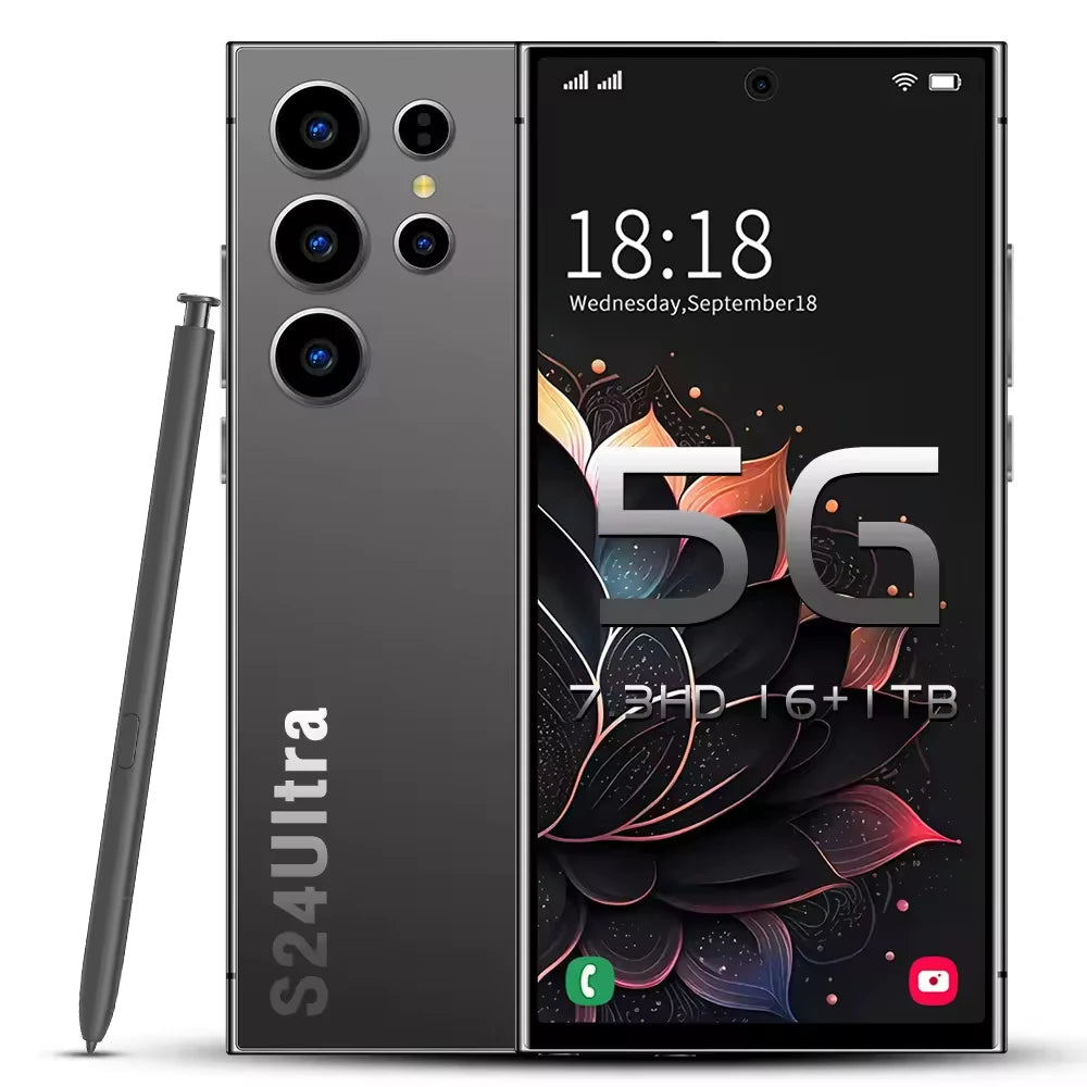 16gb+1tb S24 Ultra Smartphone 7.3inch Telephone Fast Charging Unlock S-pen 5g Wifi Android S23 S24 Mobile Phone