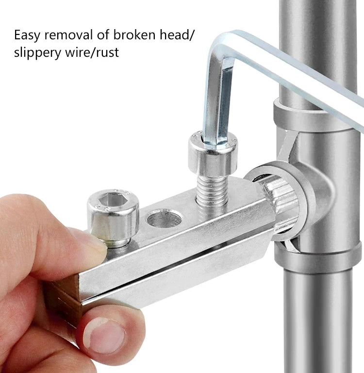 Damaged Water Pipe Faucet Angle Valve Stripped Extractor Removal Tool for Plumbing Repair