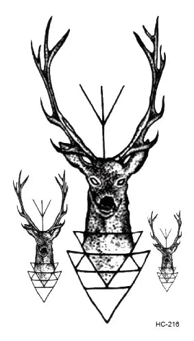 Waterproof 100 Different Cat Dog Deer Tattoo Designs for Women Men Body Art Colorful Black Fake Arm Hands Animal Tattoo Stickers