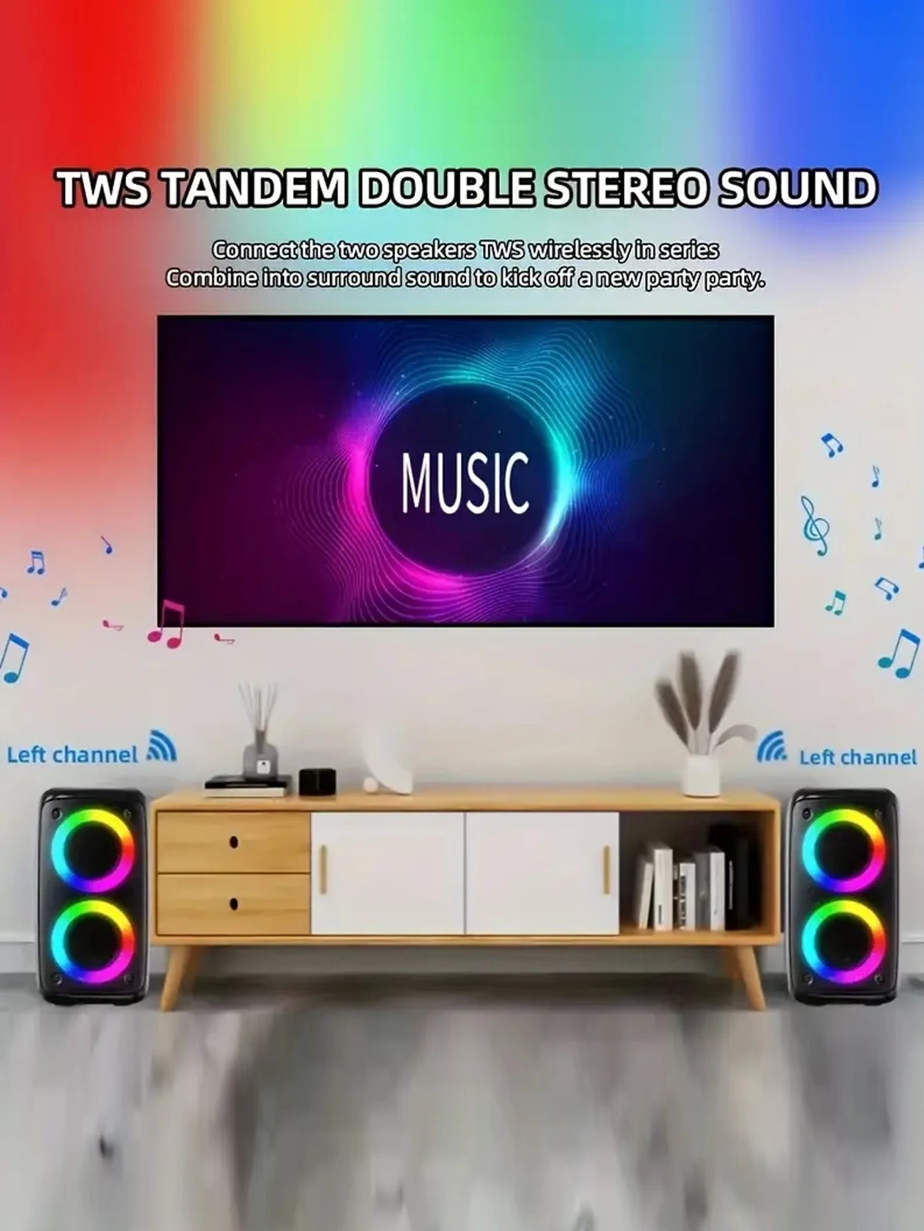 HY3317 portable Altavoz De Karaoke Big Speakers Outdoor DJ Party Dual 4 Inch Bluetooh Speaker With Mic for Family Ktv