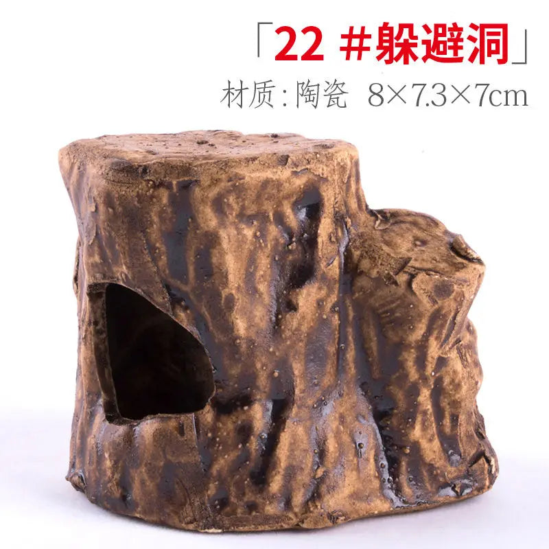 Retro Ceramic Decoration Fish Tank Shrimp Tank Dodging House Spawning Fish Hiding Landscaping Aquarium Decor Accessories