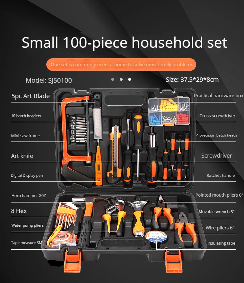 High-quality Wholesale of Household Sets, Toolbox, Gift Tools, Hardware Sets Hand Tools Set Box Toolbox Toolkit