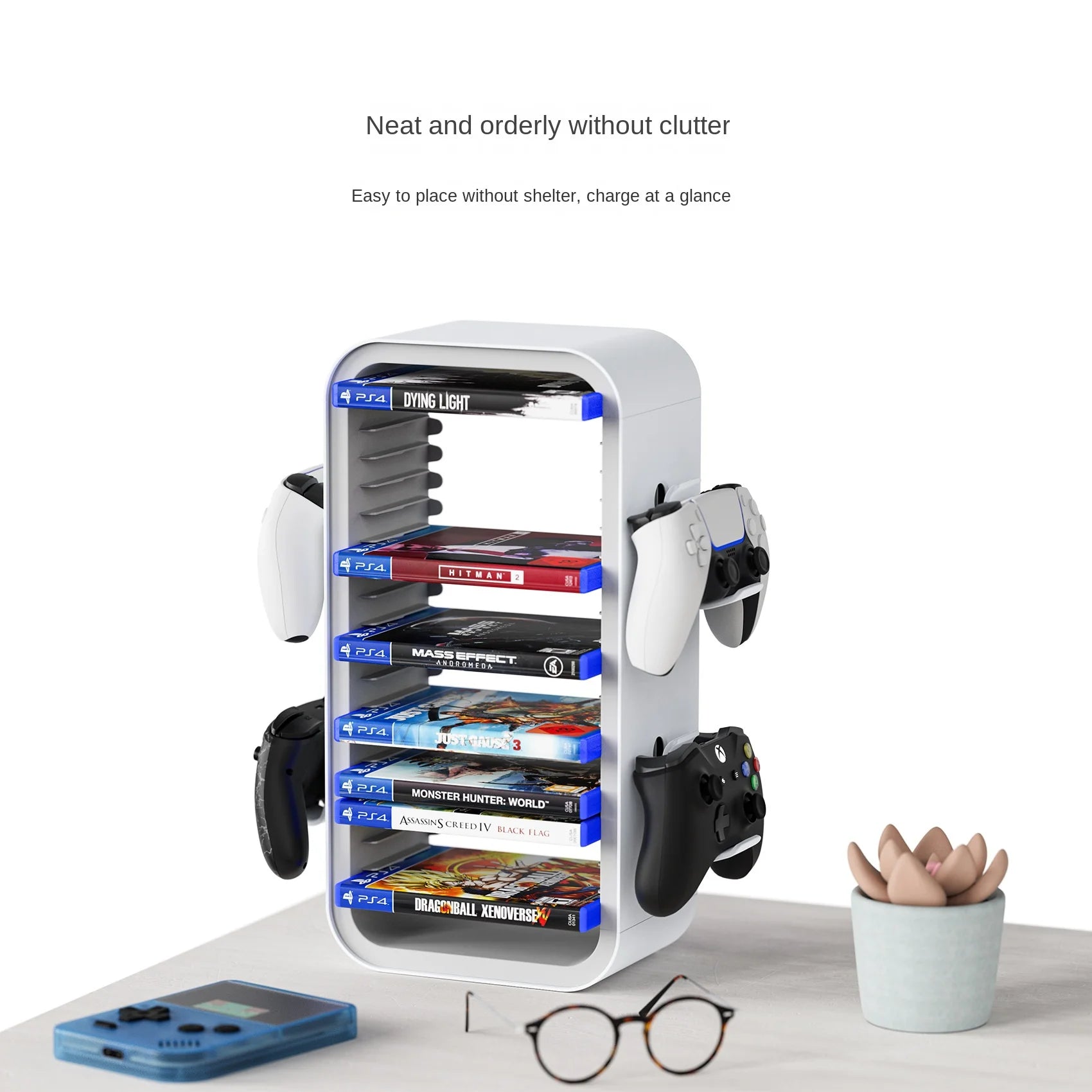 Factory Private Model for PS5/4/switch/XBOX Series XS Universal Handle Storage Disc Rack Accessories