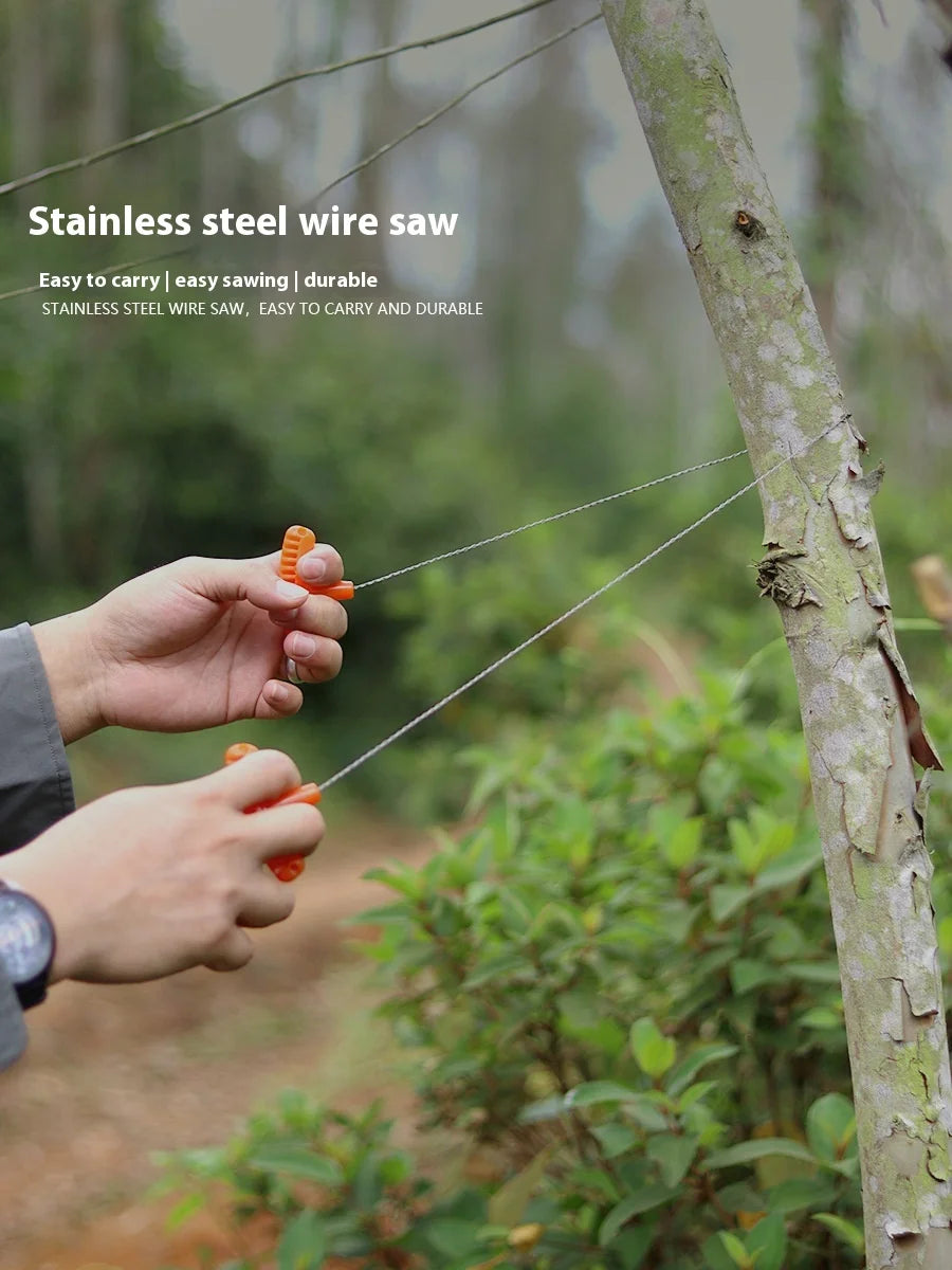 Portable Stainless Steel Mini Pocket Survival Tool With PP Handle for Water Grass Wire Cutting Barbecue Camping and Hiking